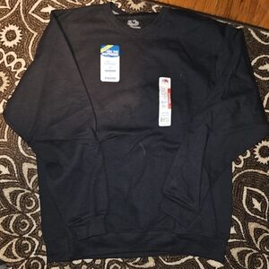 Fruit of the Loom Men's Black Crewneck Sweater